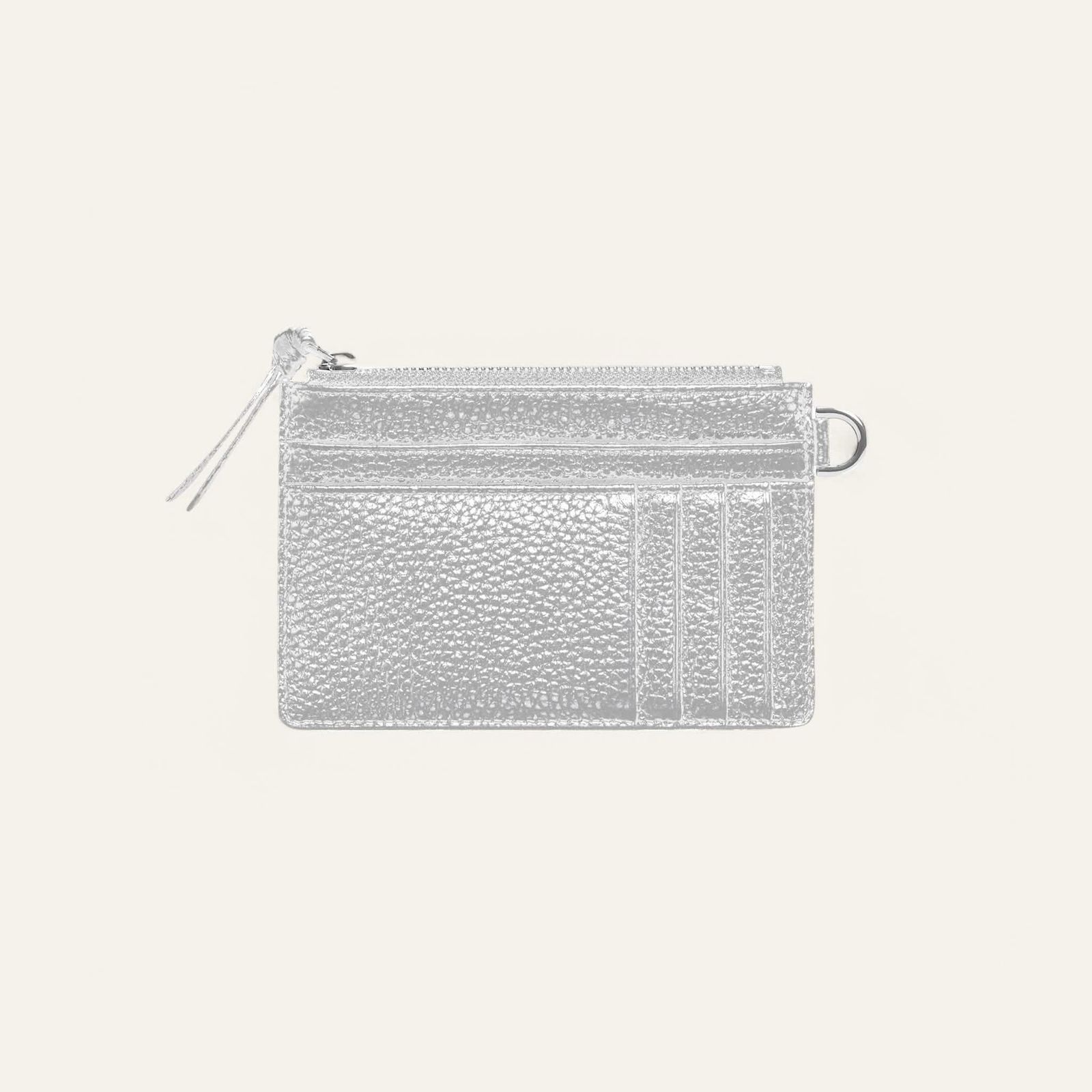 Jade Purse | Soft Metallic Silver with Silver hardware