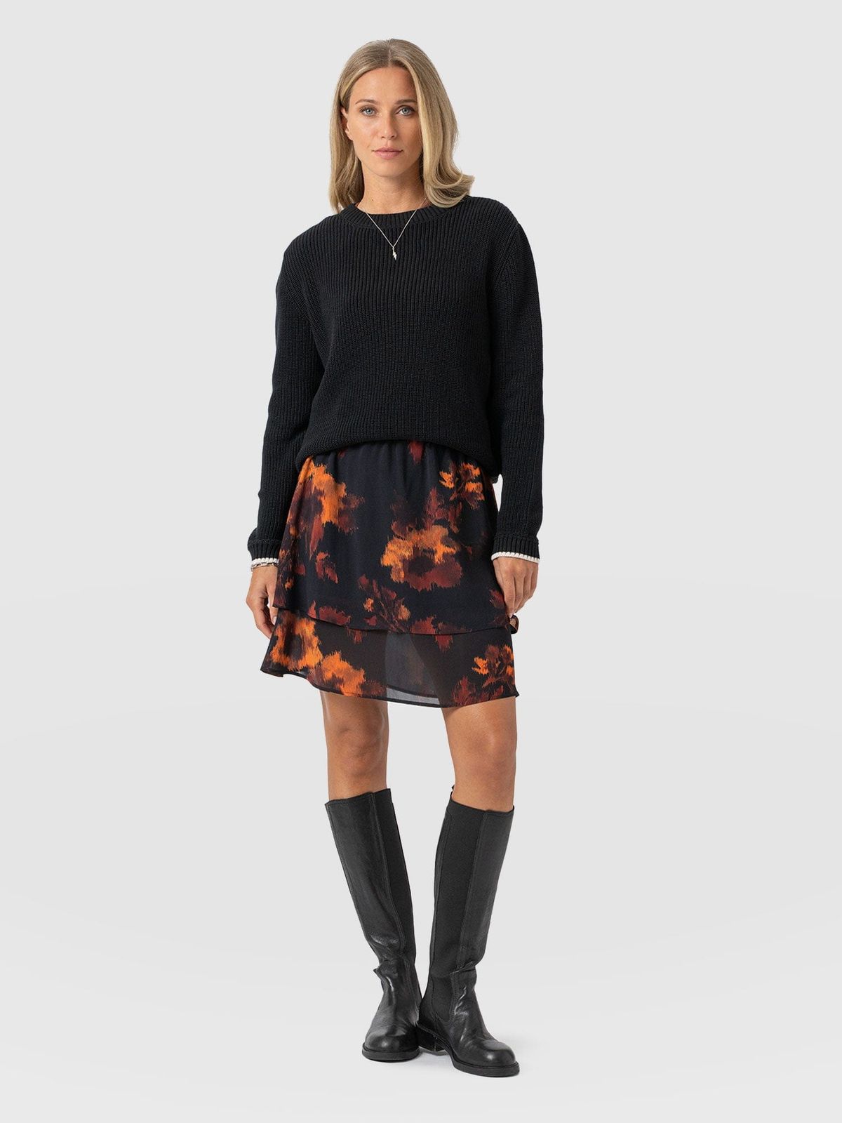 Etta Mini Layered Skirt - Autumn Floral