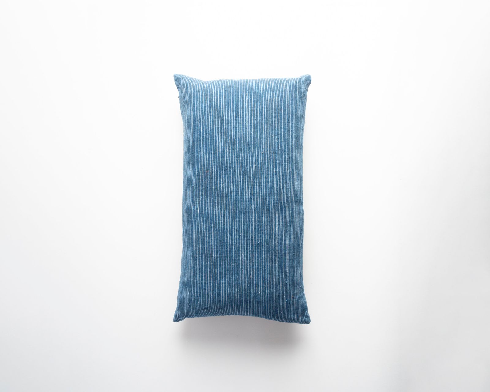 THE DYEWORKS LARGE CUSHION IN JAPANESE INDIGO STRIPE