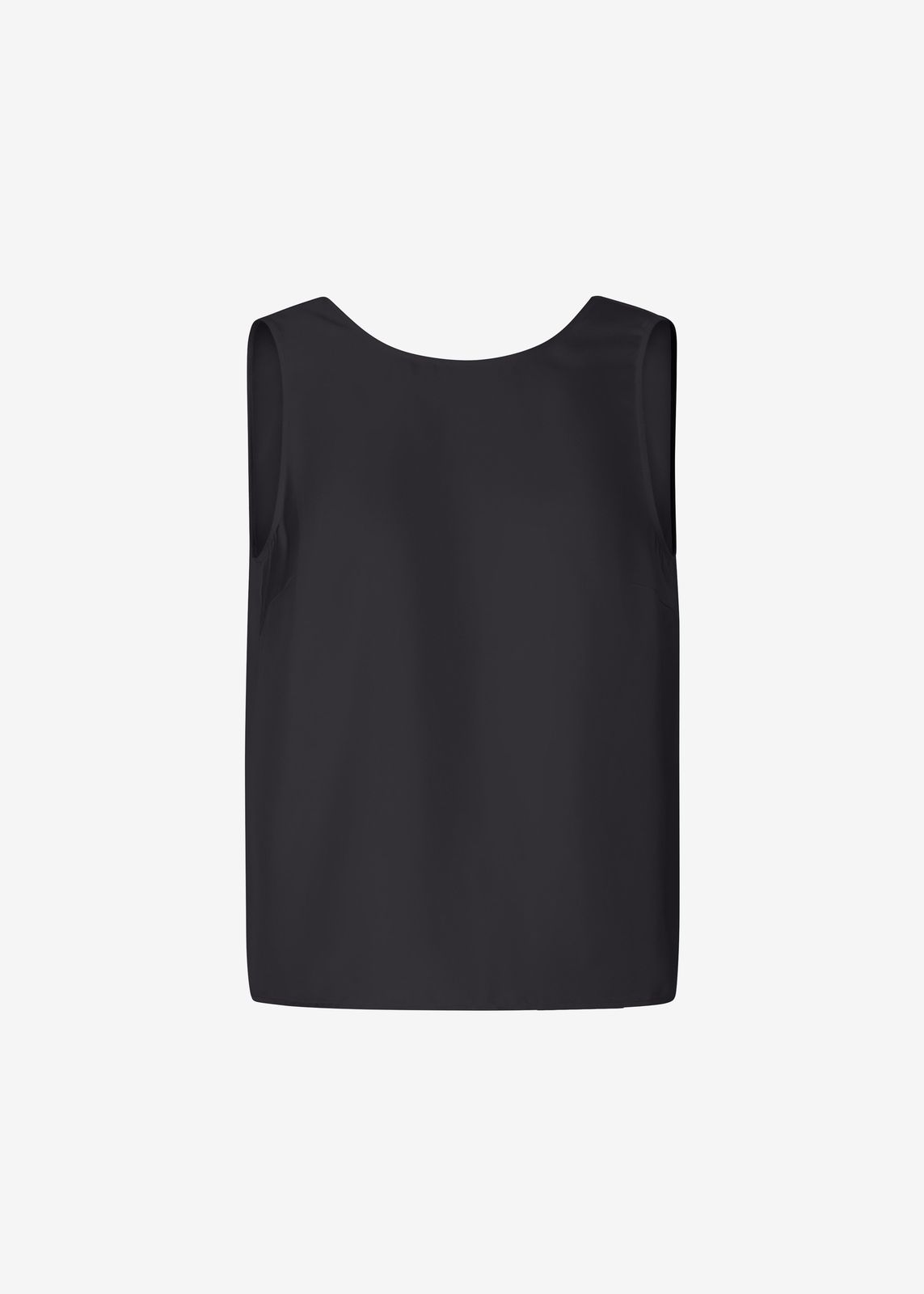 Loulou De Saison Gema Sleeveless Silk Top - Black