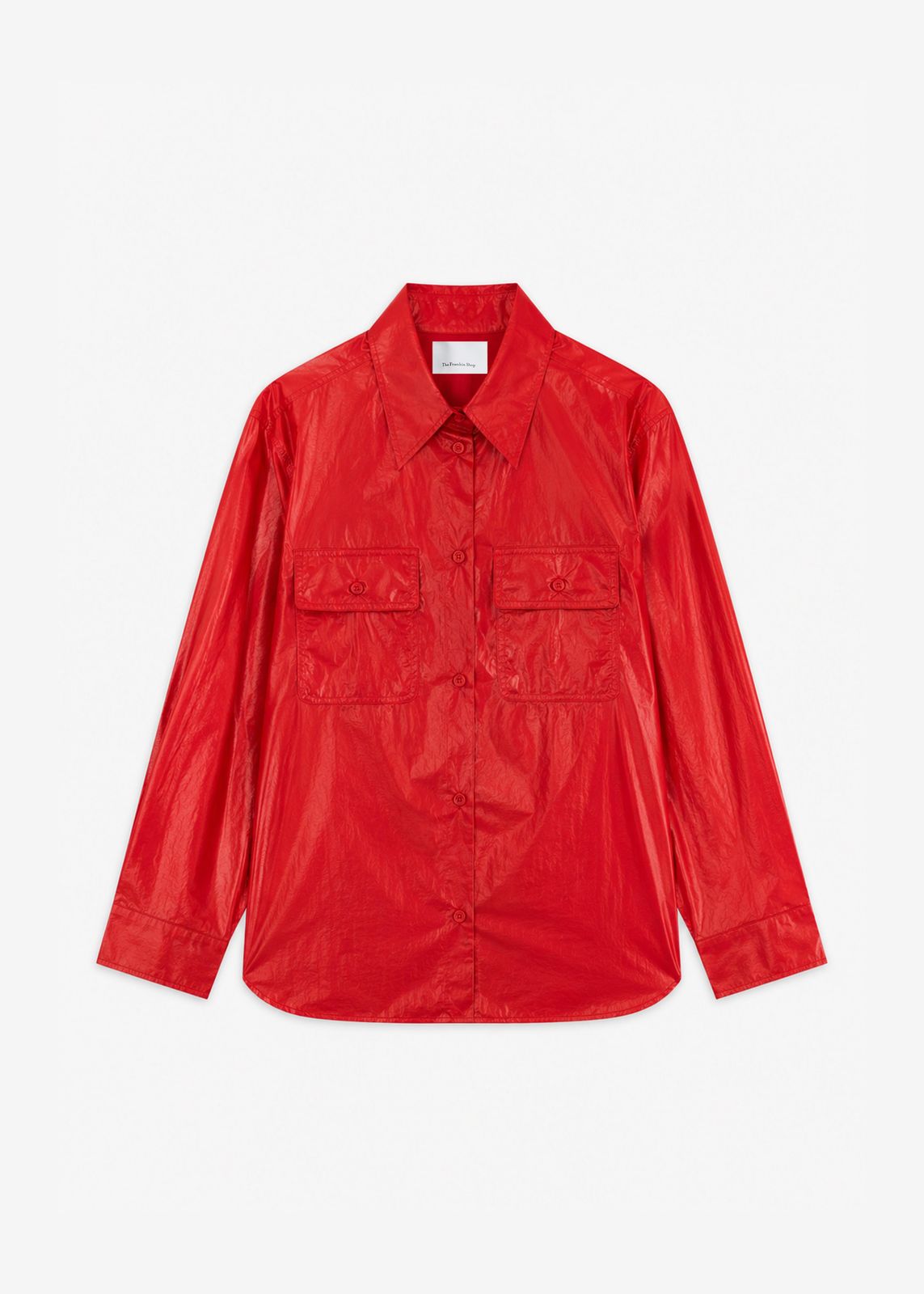 Laconi Lustrous Padded Shirt - Red