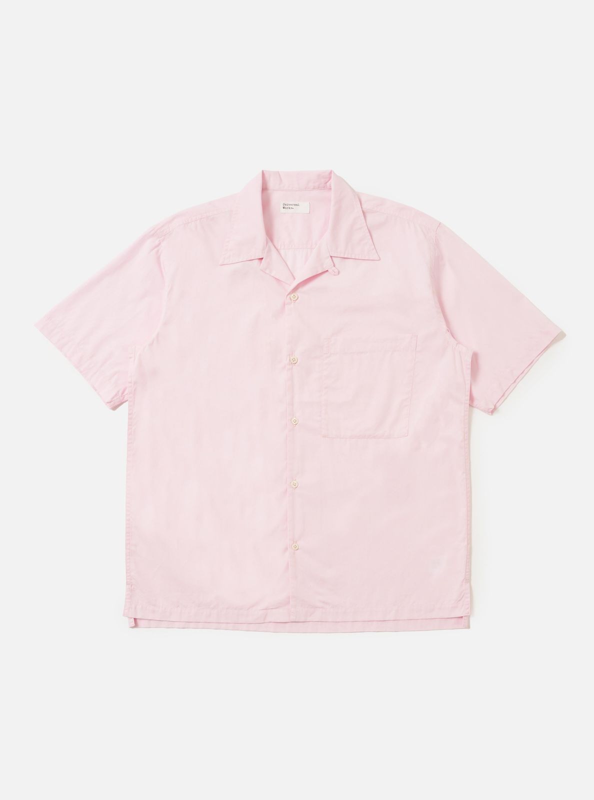 Pale Pink Broadcloth Camp Shirt