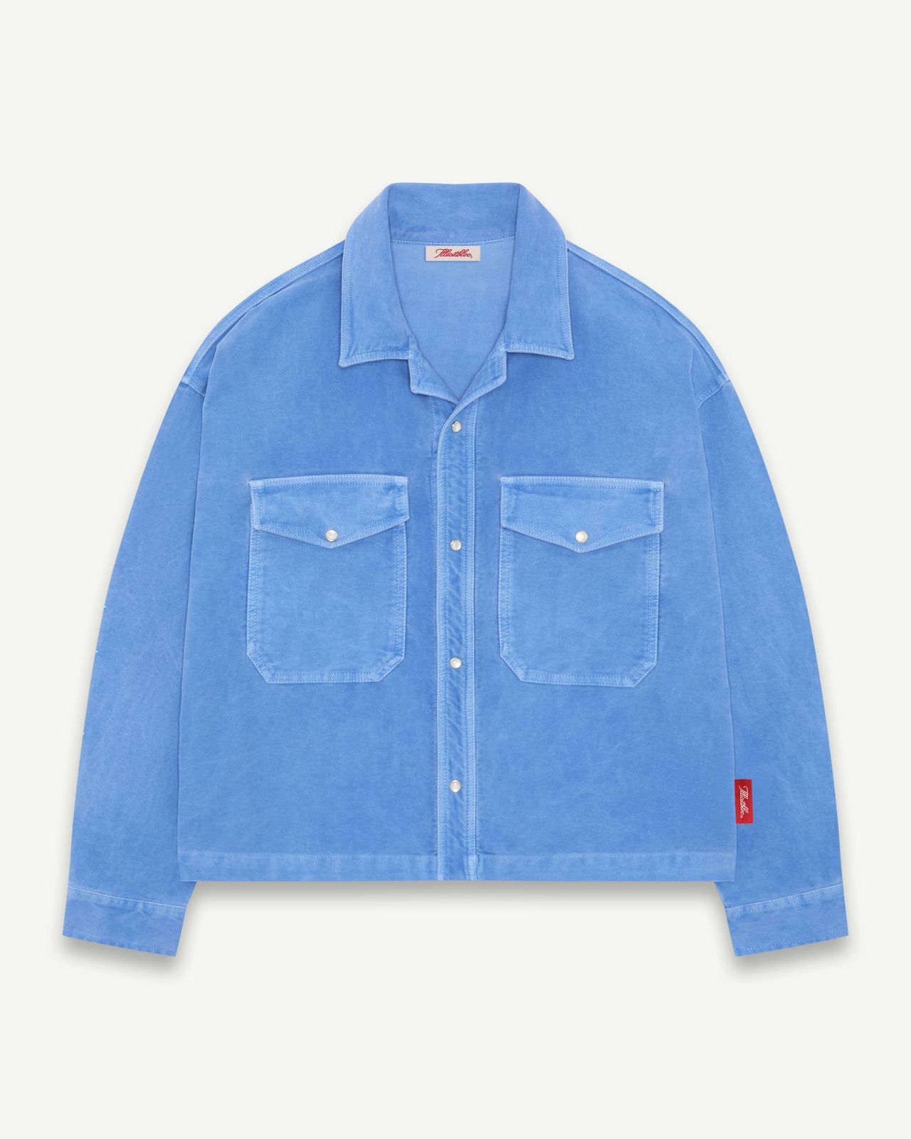 MOLESKIN RANCH STUD SHIRT - OXFORD BLUE